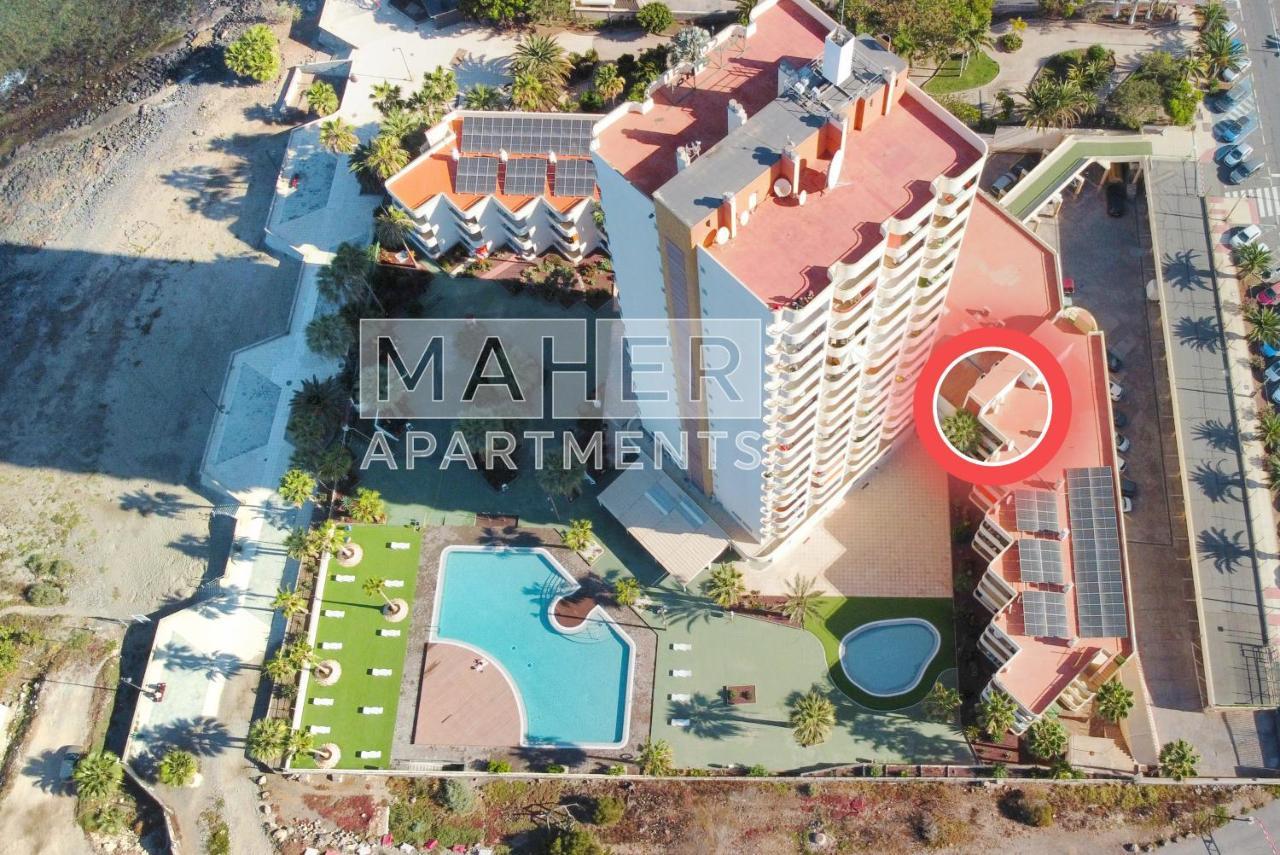 Cozy 1St Sea Line Apartment In The Quiet Area Los Cristianos  Dış mekan fotoğraf